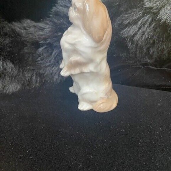 Vintage Royal Copenhagen of Denmark Pekingese Dog Standing in Tan - Picture 3 of 8